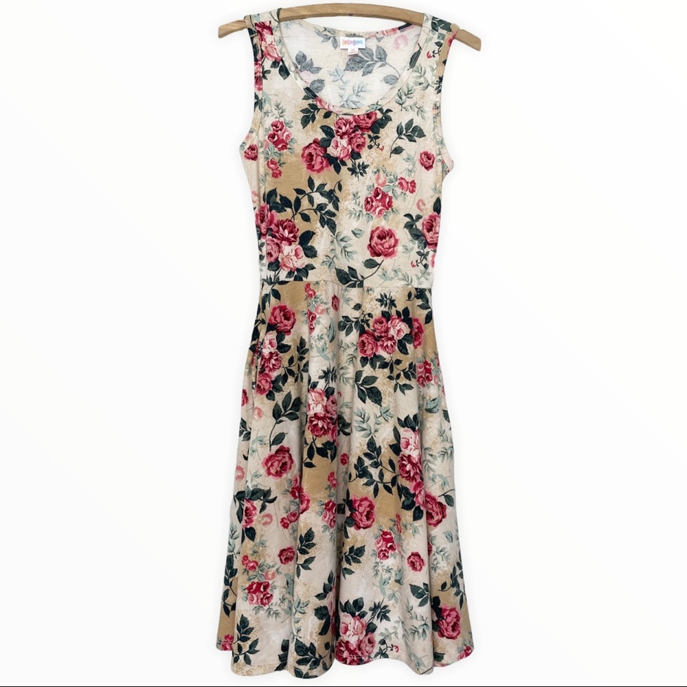 NWT LuLaRoe Nicki Sleeveless A-Line Dress with Scoop Neck and Pockets Size XS